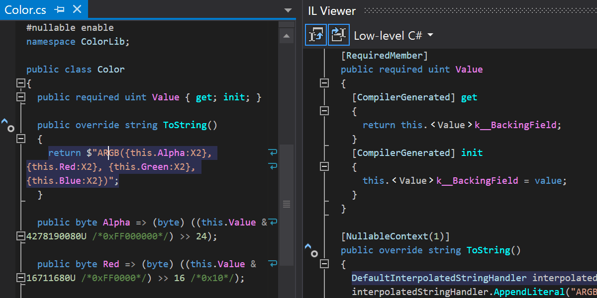 A new dedicated Assembly Diff tool window