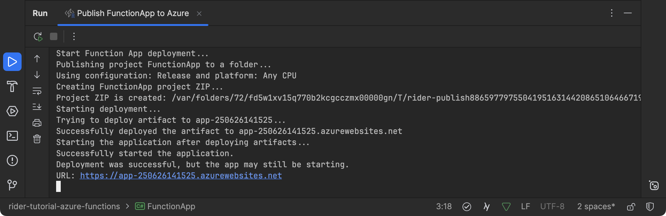 Deployment Output