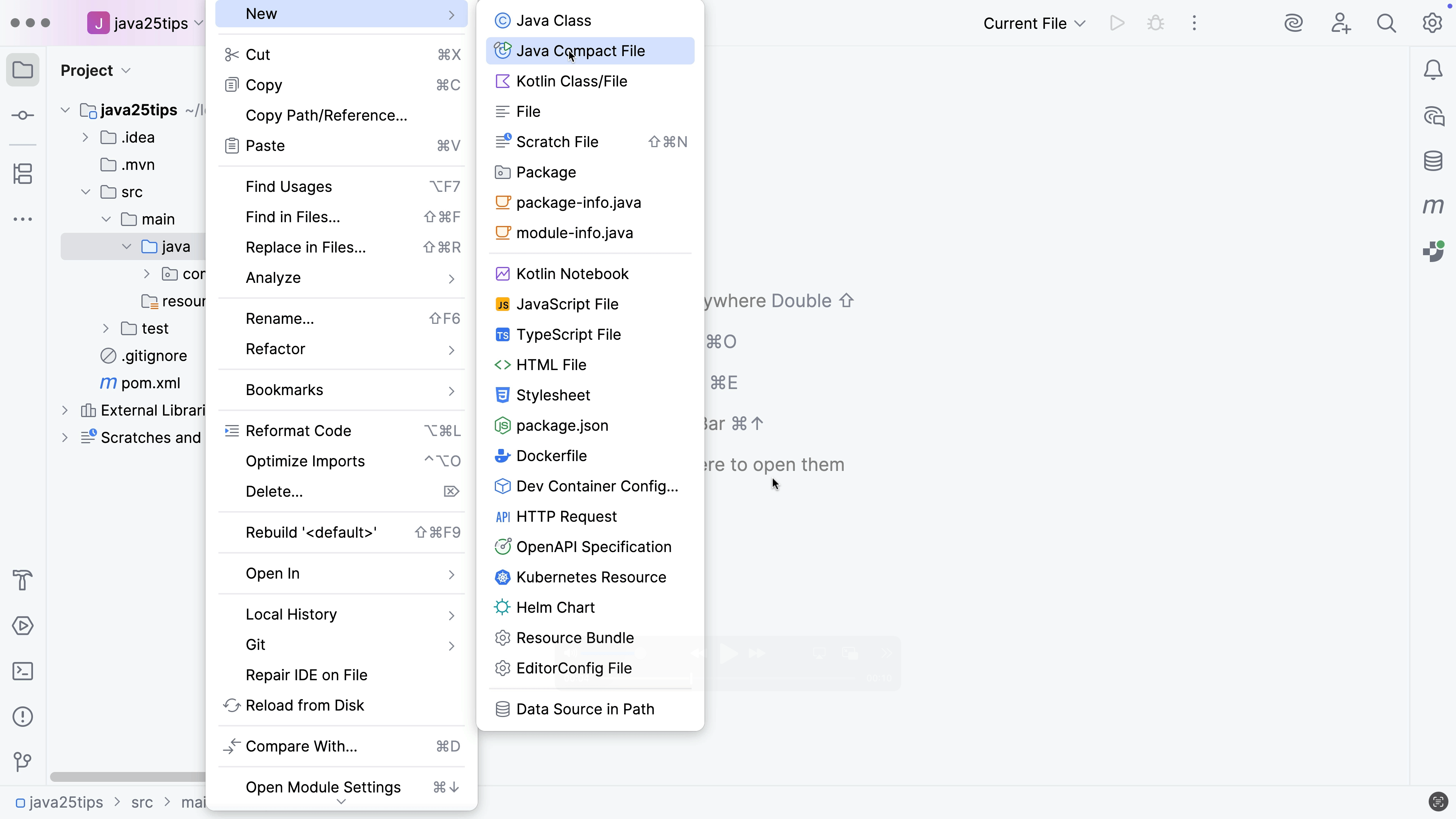Java Compact File
