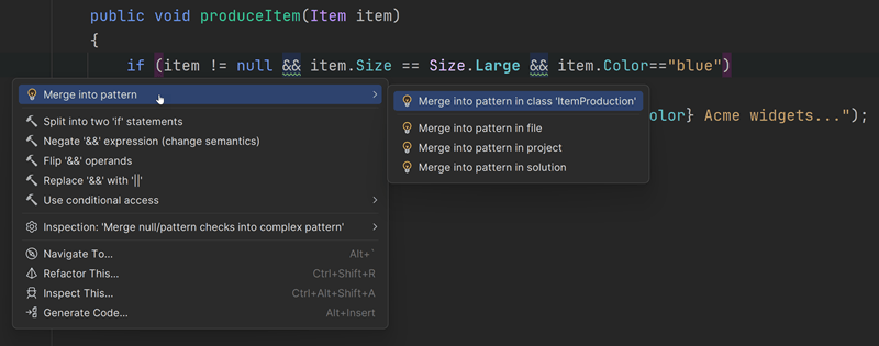 Refactor expressions to use pattern matching