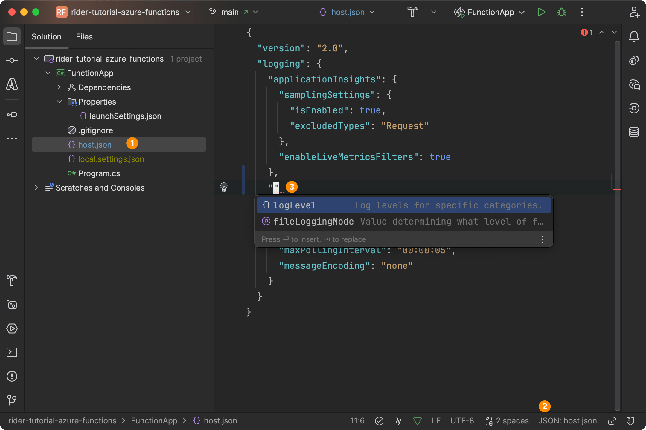Completion in YAML Files