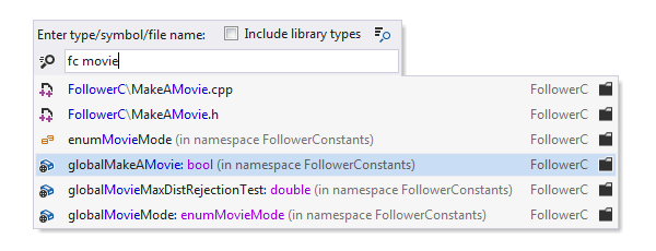 Context-insensitive navigation in ReSharper C++