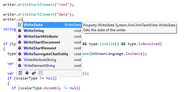 Symbol code completion in C# with CamelHumps support
