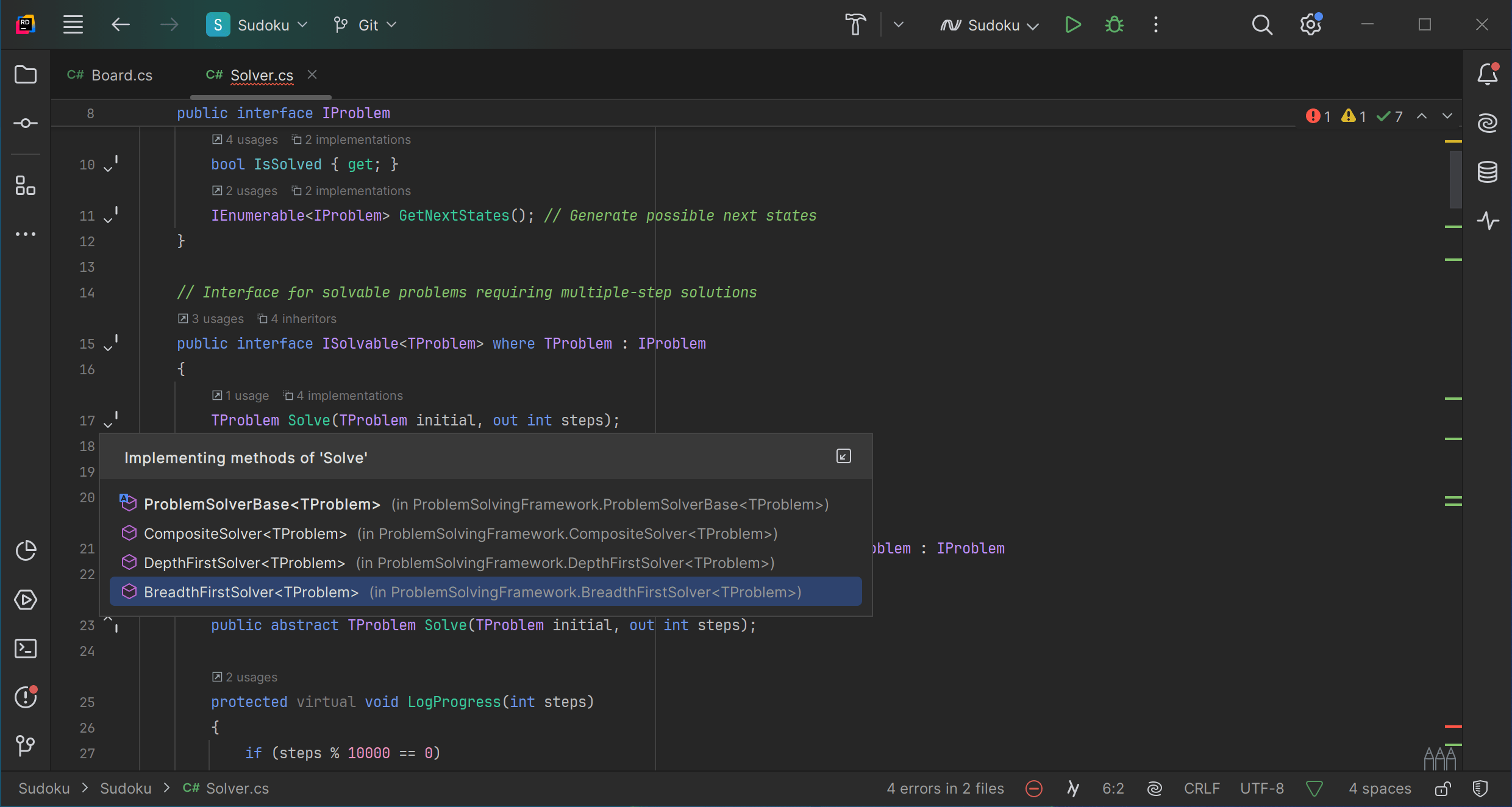 .NET code editor in JetBrains Rider
