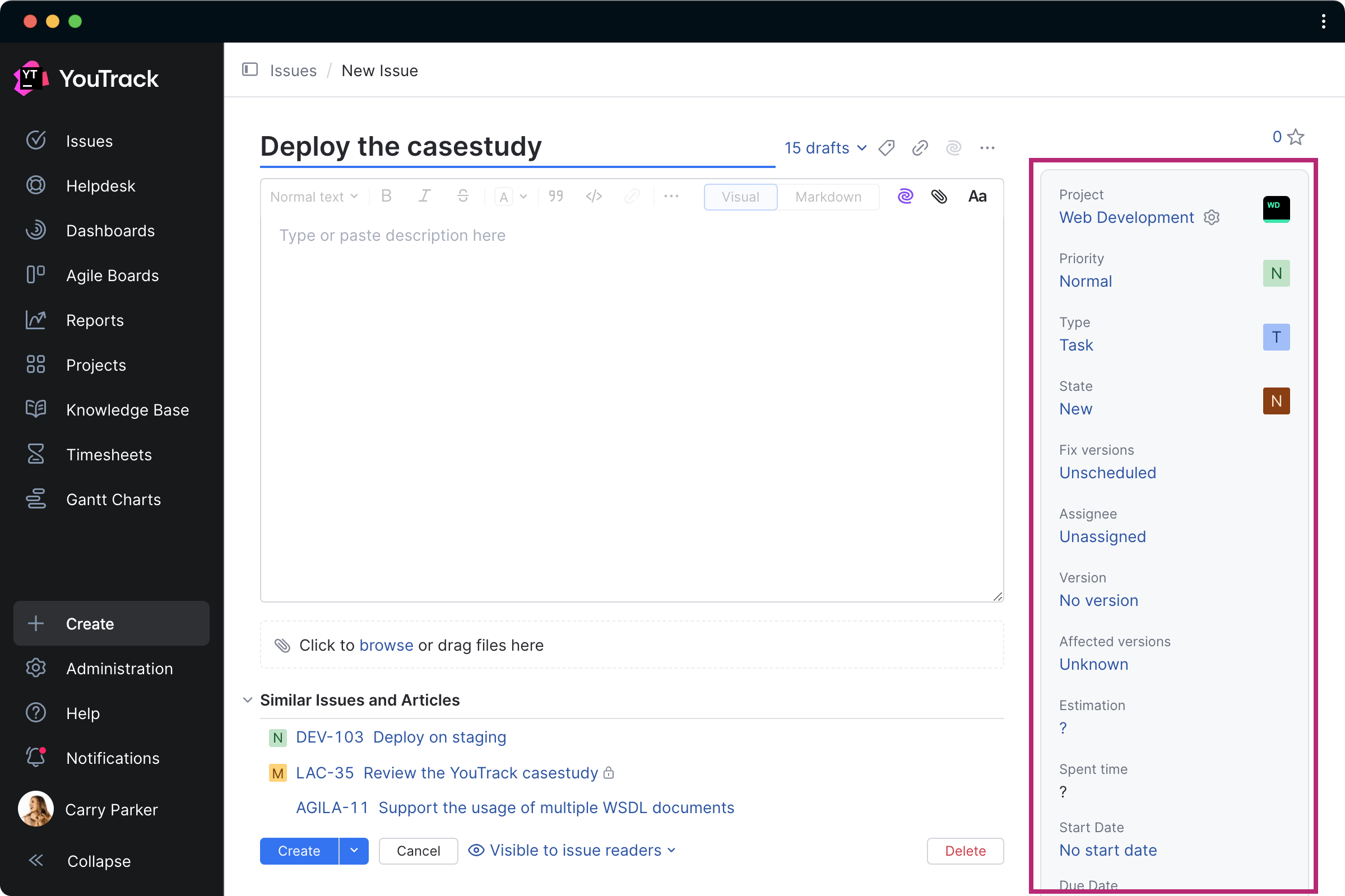 Configure task layouts