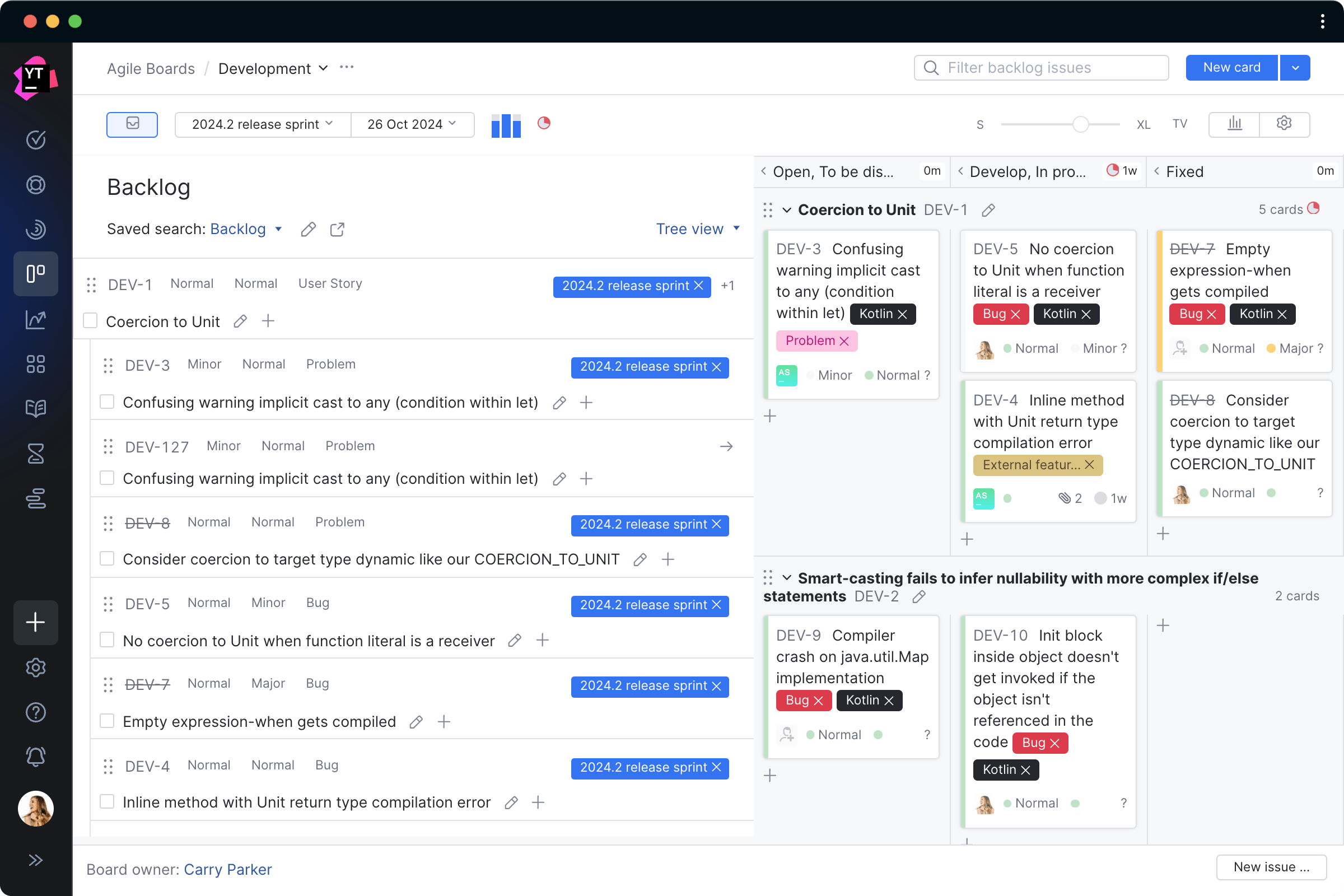 Plan and manage task execution with Agile boards