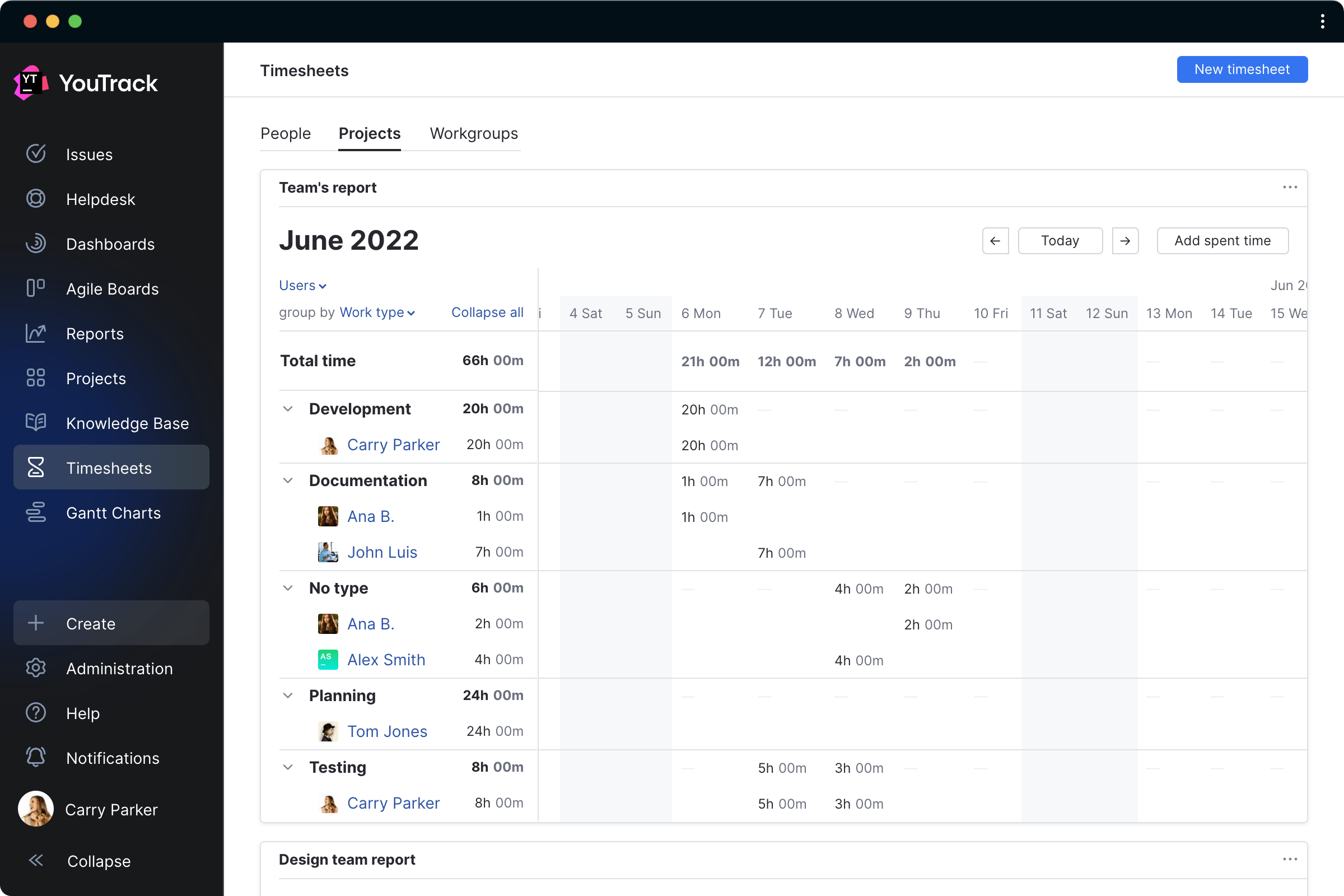 Timesheets